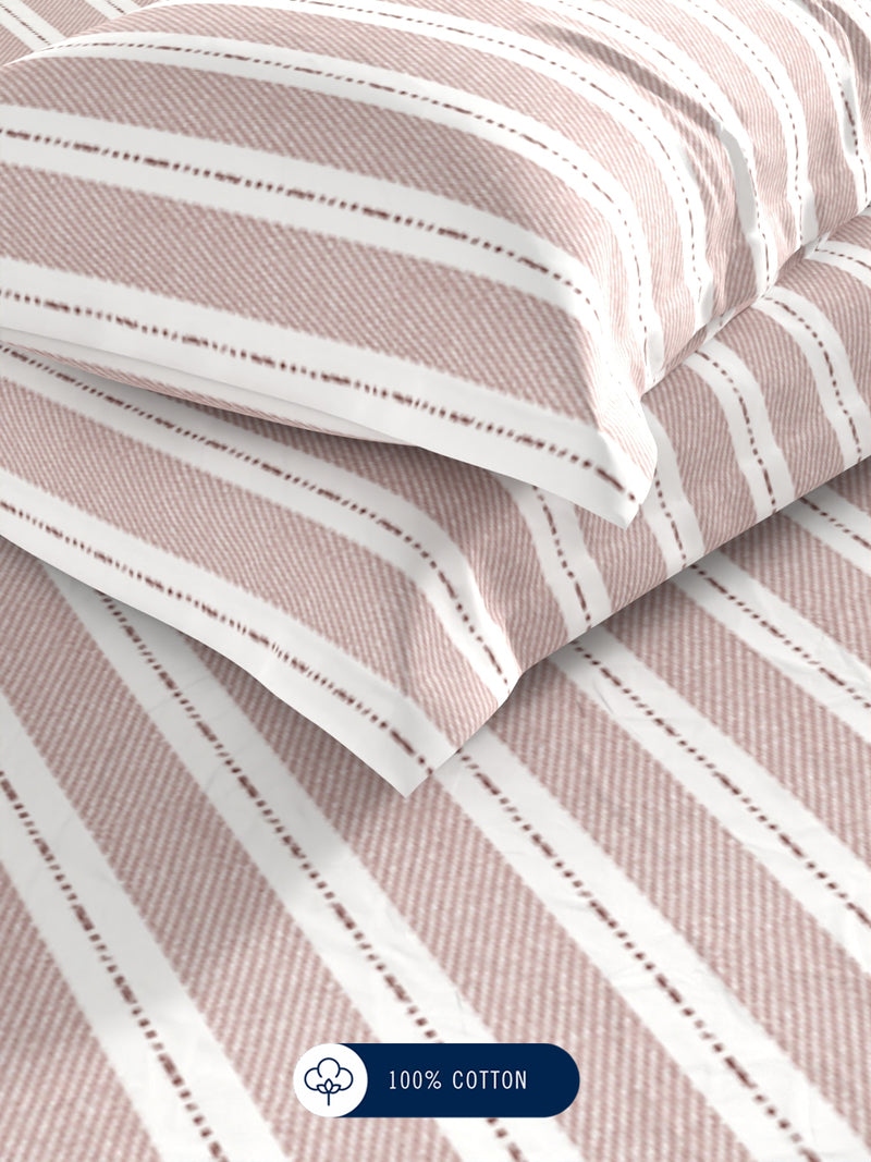 100% Premium Cotton <small> (stripe-lt.wine)</small>