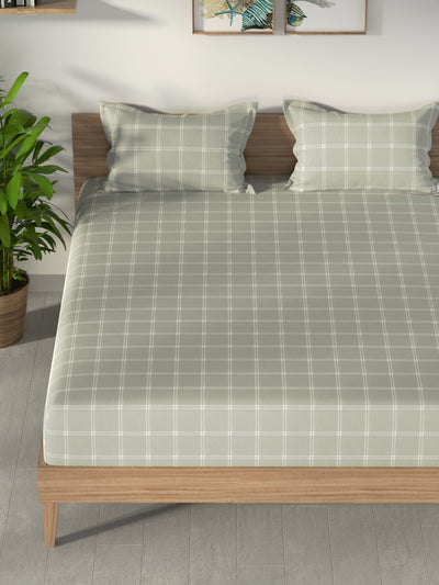 100% Premium Cotton <small> (checks-uniformgreen)</small>