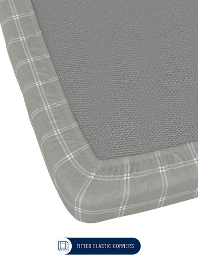 100% Premium Cotton <small> (checks-uniformgreen)</small>