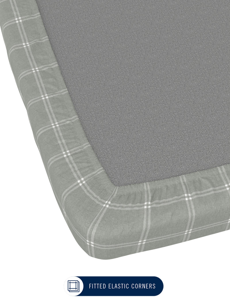 100% Premium Cotton <small> (checks-uniformgreen)</small>