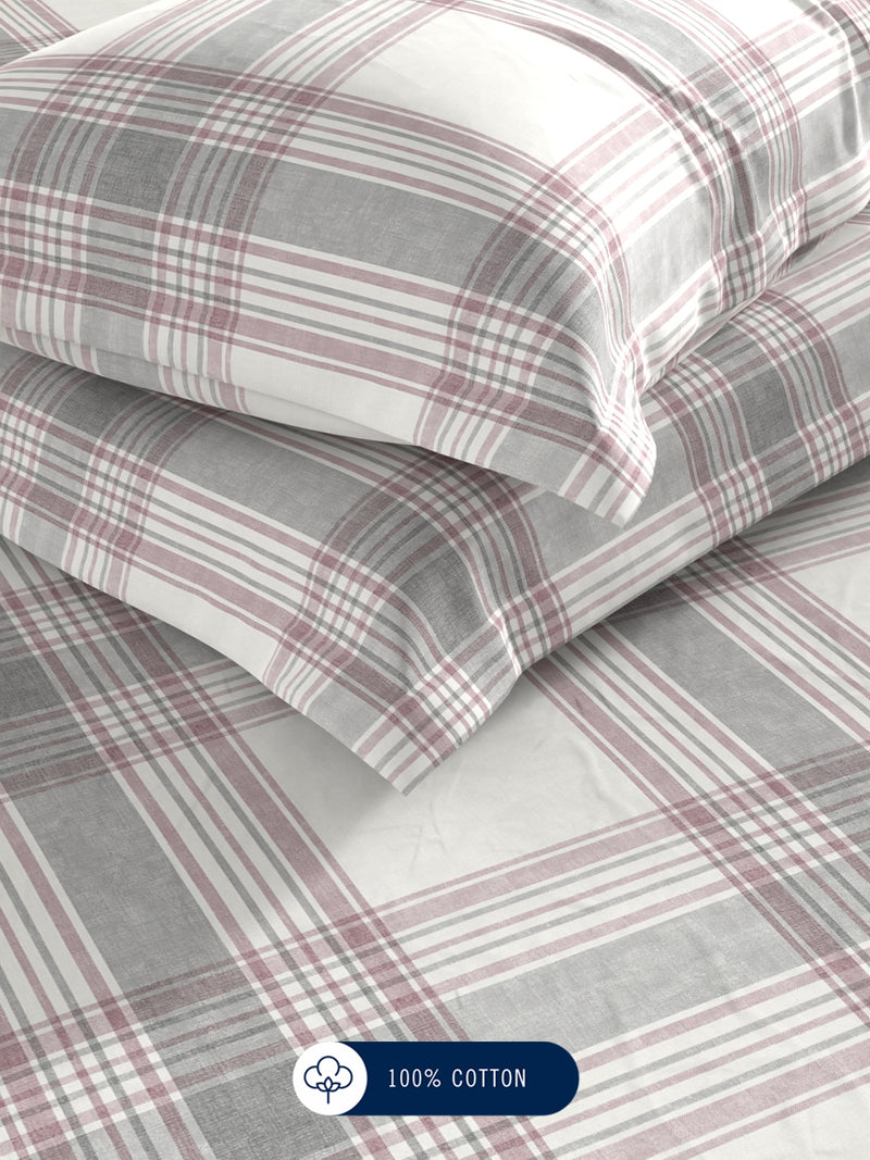 100% Premium Cotton <small> (geometric-grape)</small>