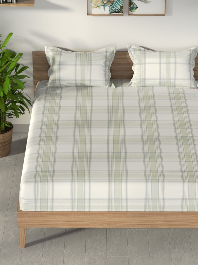 100% Premium Cotton <small> (geometric-olive/grey)</small>