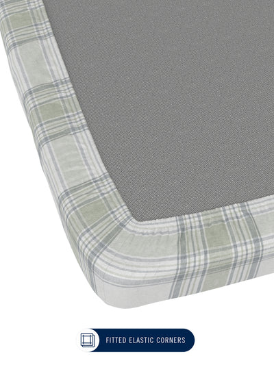 100% Premium Cotton <small> (geometric-olive/grey)</small>