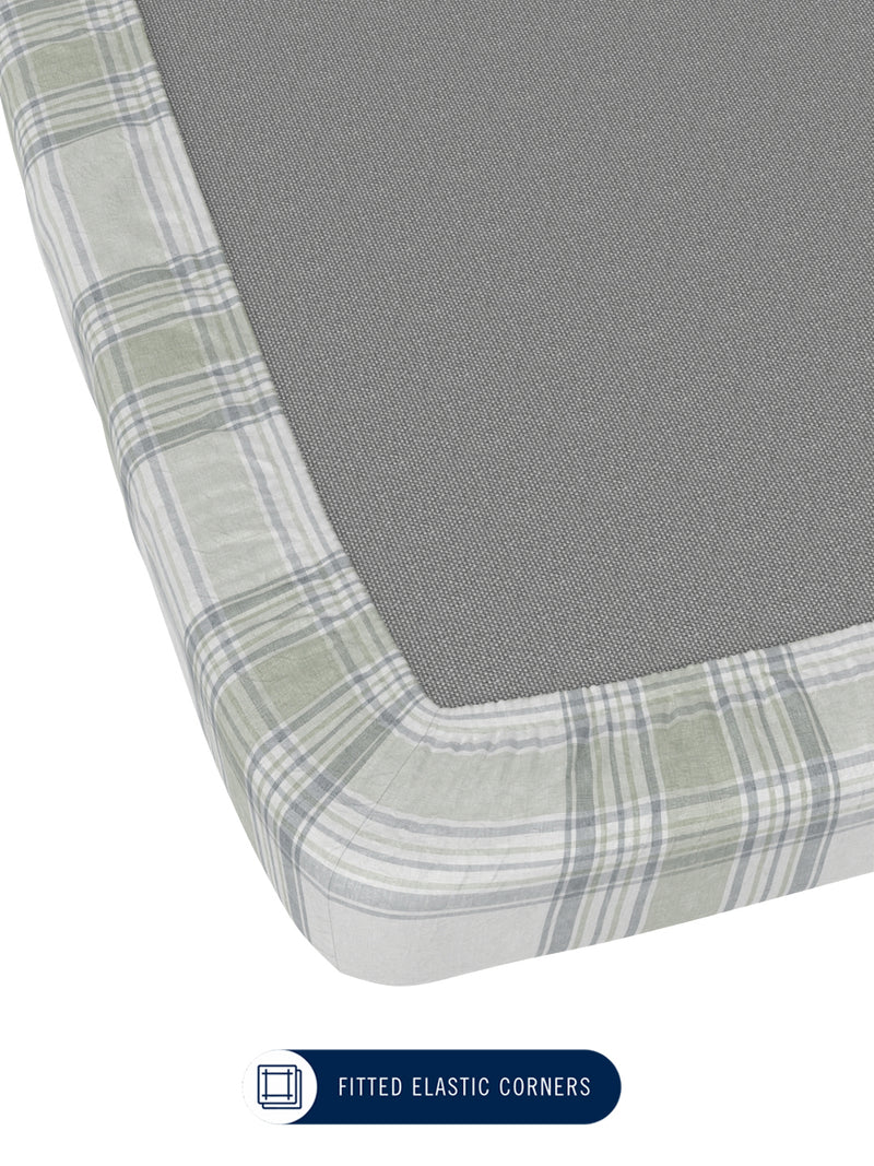 100% Premium Cotton <small> (geometric-olive/grey)</small>