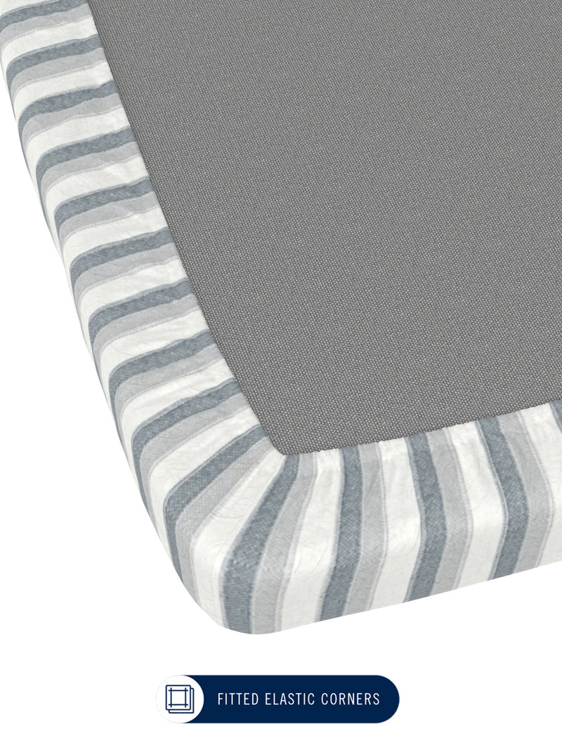 100% Premium Cotton <small> (stripe-grey)</small>