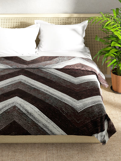 Ultra Soft Microfiber Double Bed Ac Blanket <small> (abstract-grey)</small>