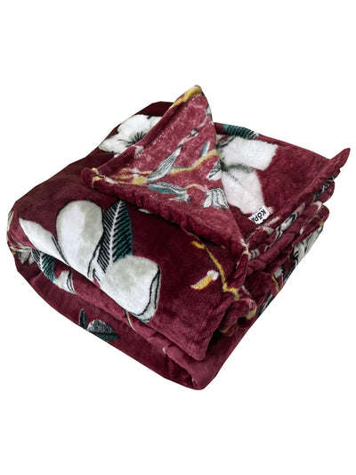 Ultra Soft Microfiber Double Bed Ac Blanket <small> (abstract-brown)</small>