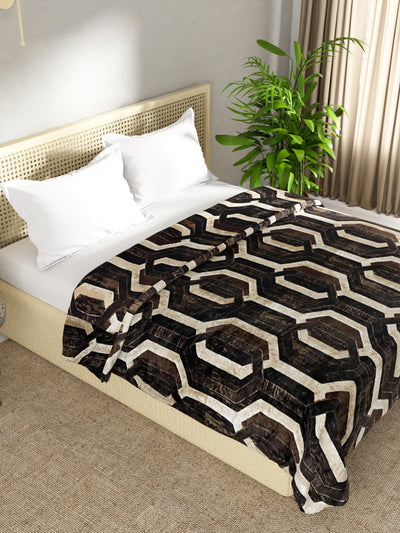 Ultra Soft Microfiber Double Bed Ac Blanket <small> (floral-navy)</small>