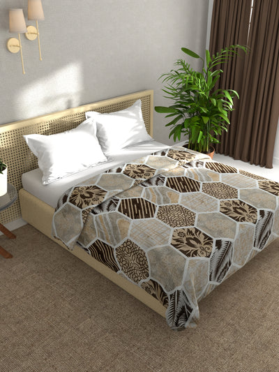Ultra Soft Microfiber Double Bed Ac Blanket <small> (pride-geometrical-brown/multi)</small>