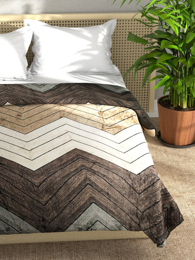 Ultra Soft Microfiber Double Bed Ac Blanket <small> (pride-geometrical-brown/multi)</small>