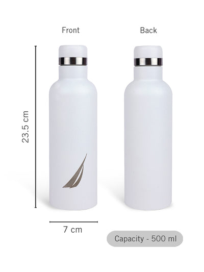 Iconic Leak-Proof Bottle: 24-Hour Hot & Cold Thermos/Flask For Fitness Enthusiasts <small> (oreo solid-white)</small>