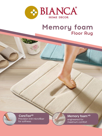 Memory Foam Anti Slip Bath Mat <small> (trellis-taupe)</small>