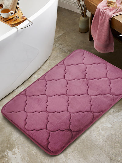 Memory Foam Anti Slip Bath Mat <small> (trellis-taupe)</small>