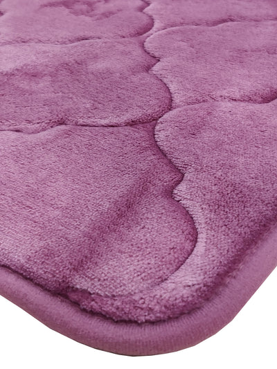 Memory Foam Anti Slip Bath Mat <small> (trellis-taupe)</small>