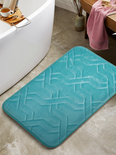 Memory Foam Anti Slip Bath Mat <small> (trellis-taupe)</small>