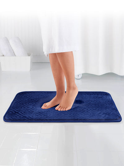 Memory Foam Anti Slip Bath Mat <small> (trellis-taupe)</small>