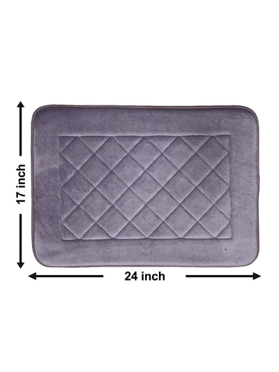 Memory Foam Anti Slip Bath Mat <small> (square-dustyrose)</small>