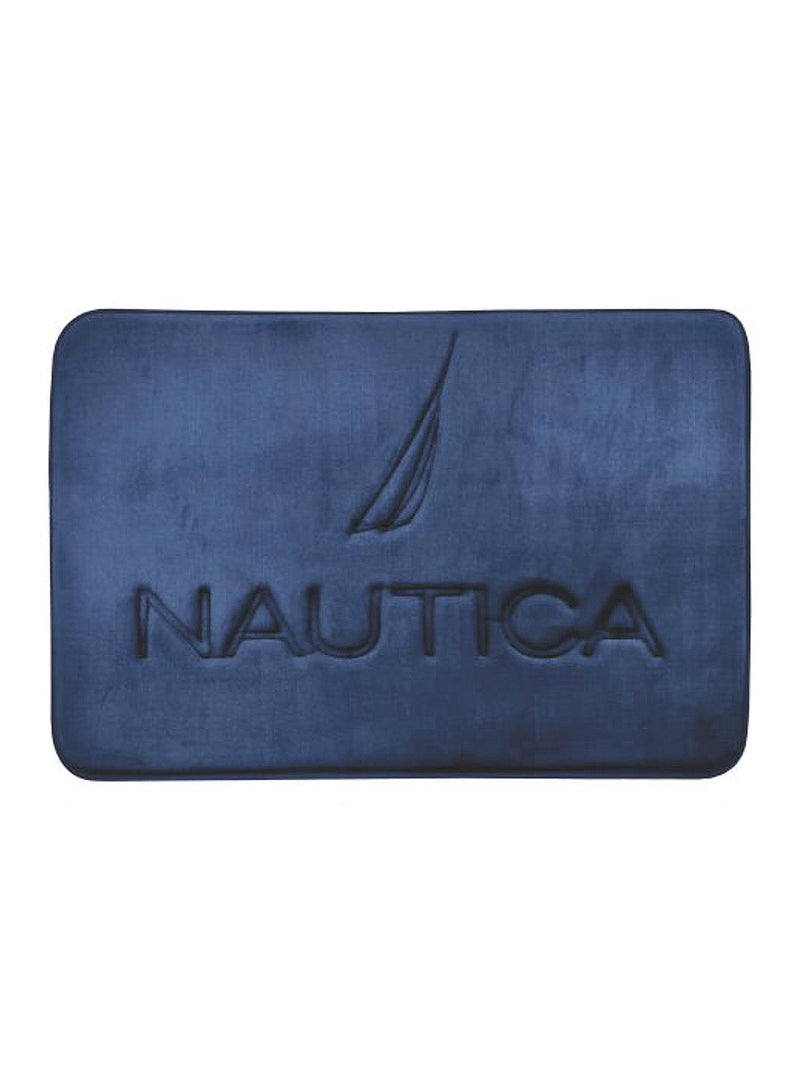 Luxurious Memory Foam Non-Skid  Bath Rug <small> (solid-navy)</small>