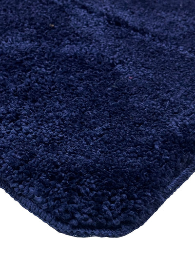 Soft Cotton Anti Slip Bath Mat <small> (solid-navyblue)</small>