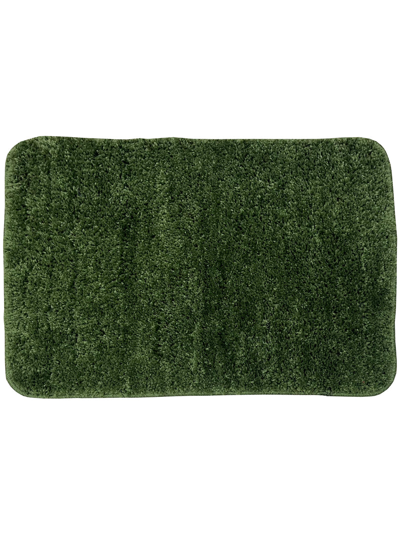 Soft Cotton Anti Slip Bath Mat <small> (solid-green)</small>