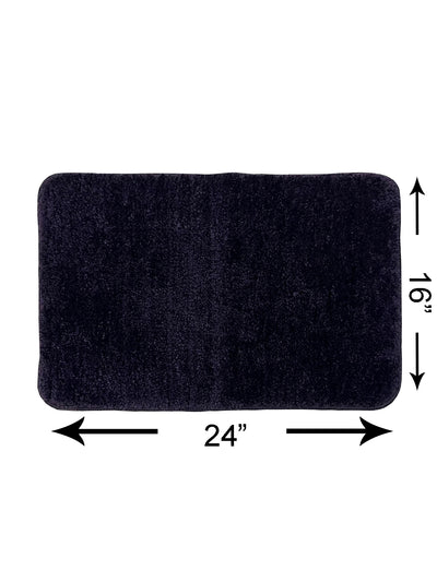 Soft Cotton Anti Slip Bath Mat <small> (solid-plum)</small>