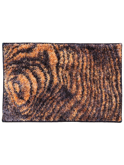 Super Soft Designer Anti Slip Bath Mat <small> (abstract-brown/beige)</small>