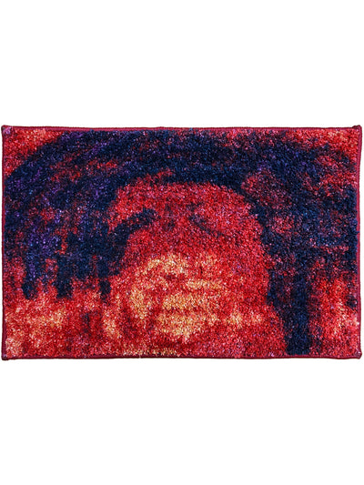 Super Soft Designer Anti Slip Bath Mat <small> (abstract-red/multi)</small>