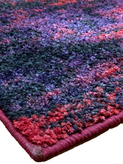 Super Soft Designer Anti Slip Bath Mat <small> (abstract-red/plum)</small>