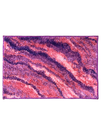 Super Soft Designer Anti Slip Bath Mat <small> (abstract-plum/multi)</small>