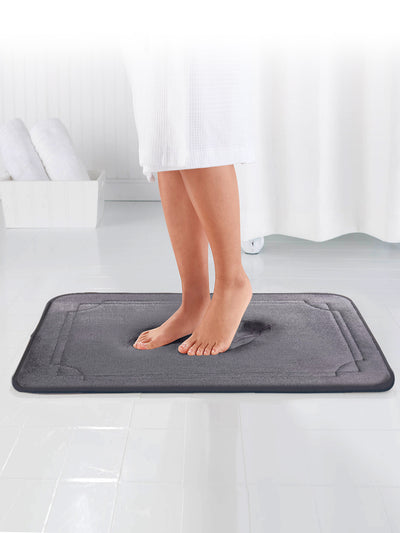 Memory Foam Anti Slip Bath Mat <small> (solid-grey)</small>