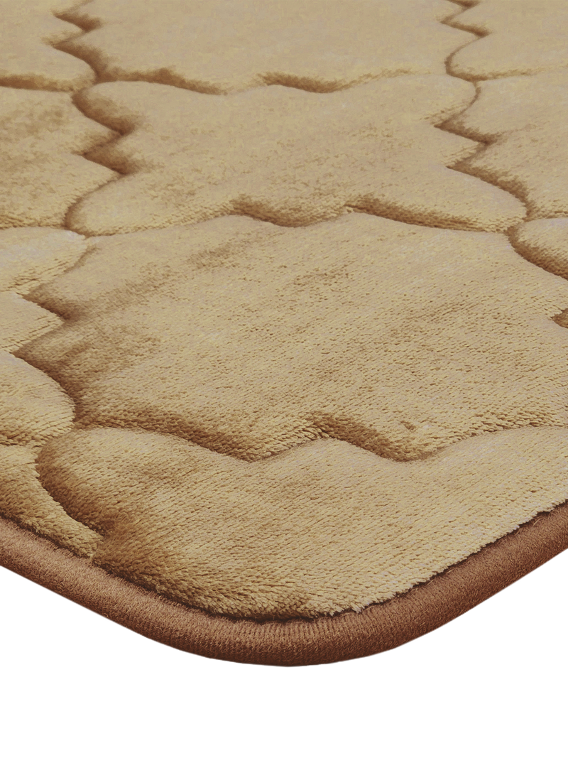 Memory Foam Anti Slip Bath Mat <small> (ornamental-brown)</small>