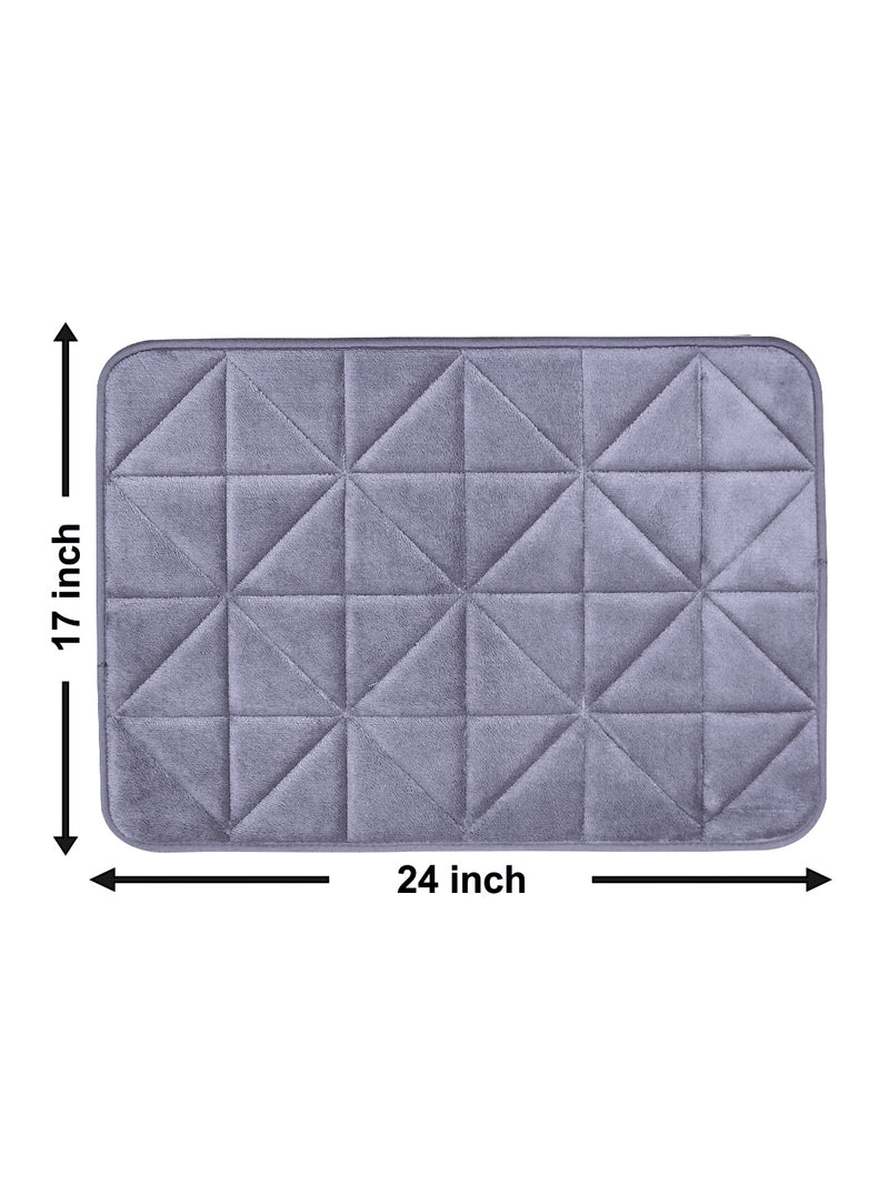 Memory Foam Anti Slip Bath Mat <small> (geometric-purple)</small>