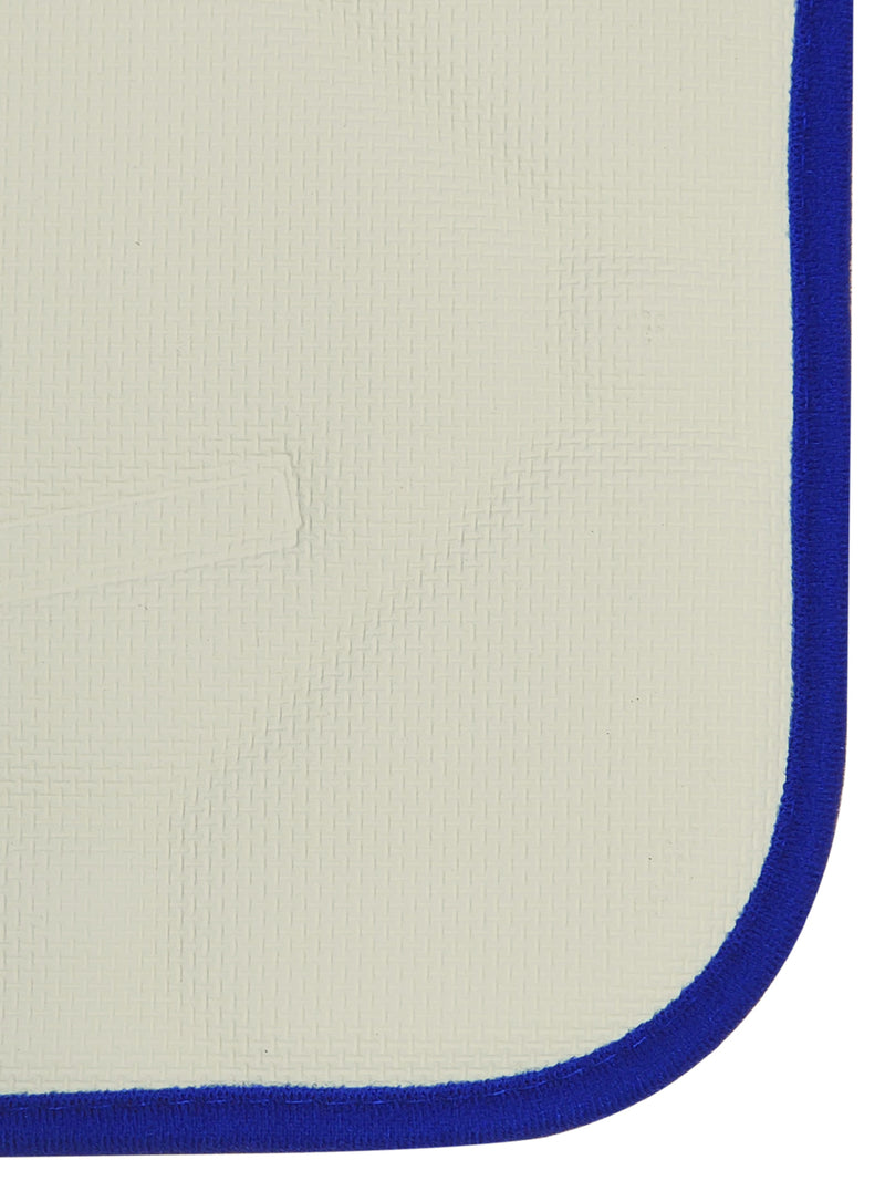 Memory Foam Anti Slip Bath Mat <small> (checks-navy)</small>