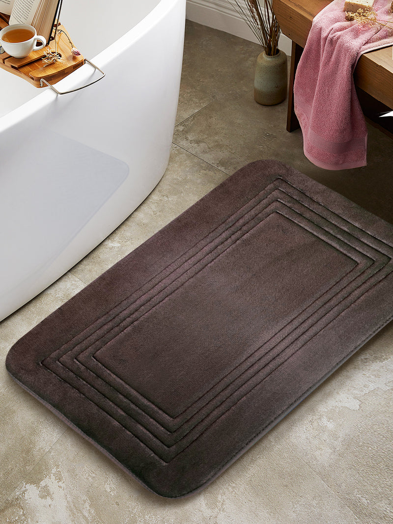 Memory Foam Anti Slip Bath Mat <small> (solid-chocolate)</small>