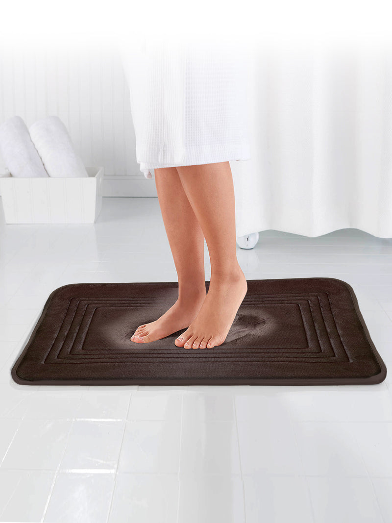 Memory Foam Anti Slip Bath Mat <small> (solid-chocolate)</small>