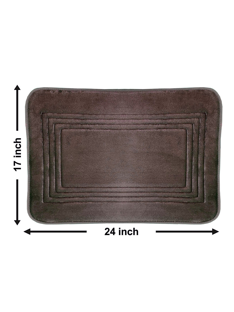 Memory Foam Anti Slip Bath Mat <small> (solid-chocolate)</small>