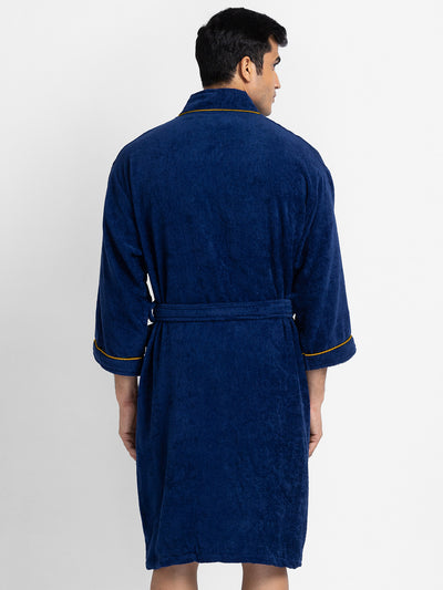 Luxurious Ultra Soft Bath Robe <small> (solid-indigo)</small>