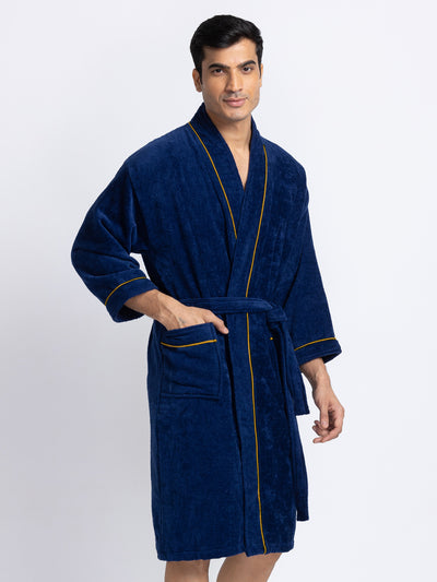 Luxurious Ultra Soft Bath Robe <small> (solid-indigo)</small>