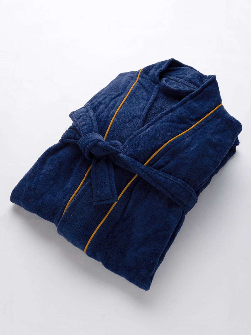 Luxurious Ultra Soft Bath Robe <small> (solid-indigo)</small>