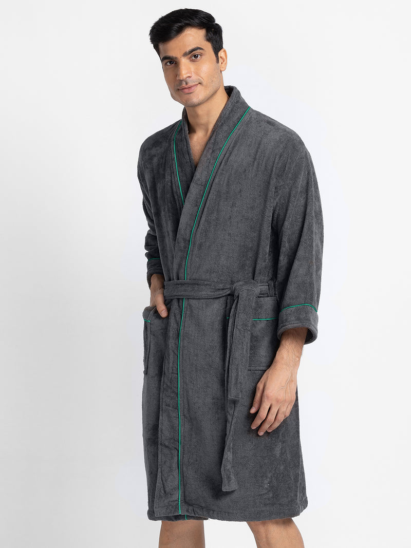 Luxurious Ultra Soft Bath Robe <small> (solid-grey)</small>