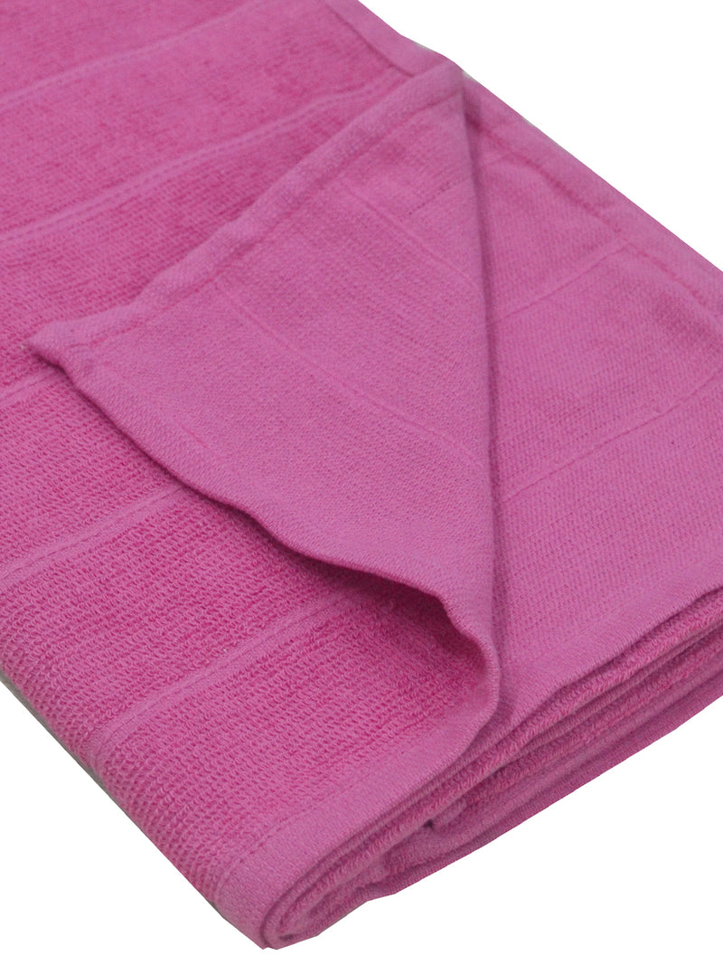 Reversible One Side Terry 100% Cotton Towel <small> (solid-hot pink)</small>