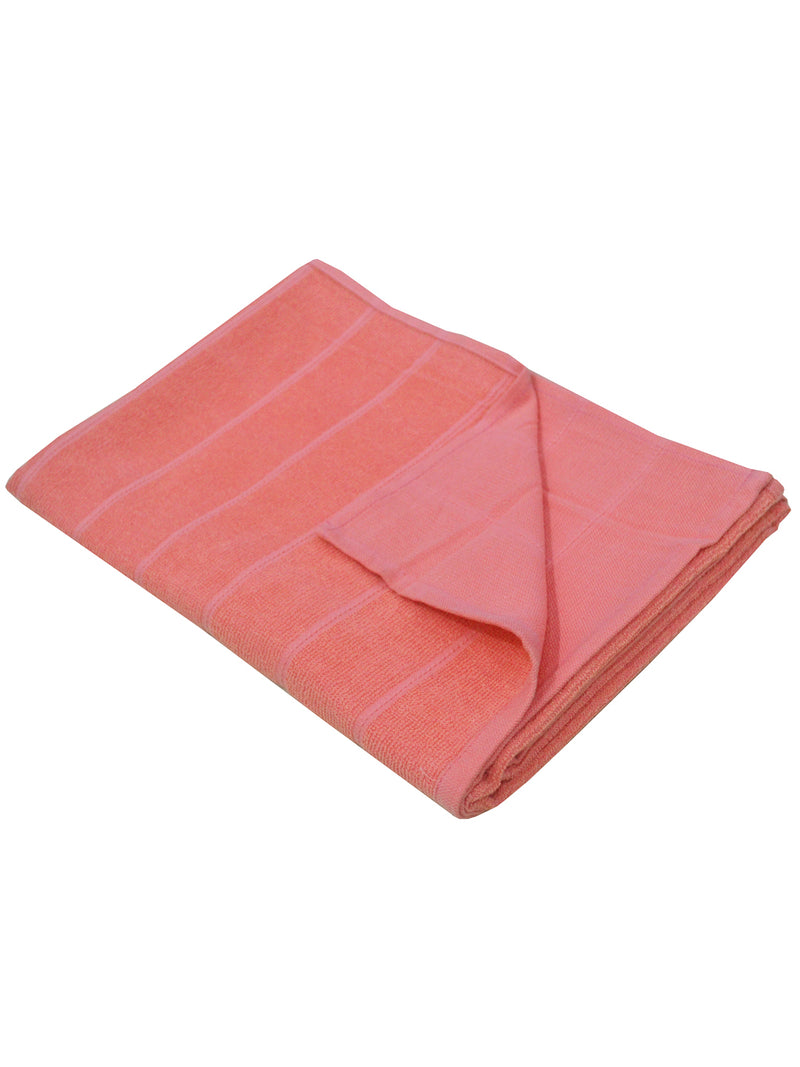 Reversible One Side Terry 100% Cotton Towel <small> (solid-coral)</small>