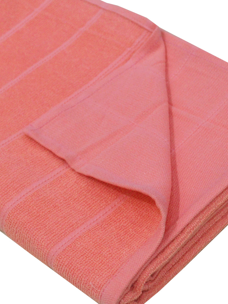 Reversible One Side Terry 100% Cotton Towel <small> (solid-coral)</small>