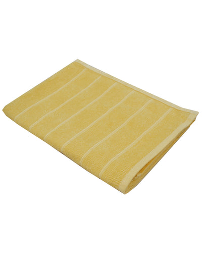 Reversible One Side Terry 100% Cotton Towel <small> (solid-yellow)</small>