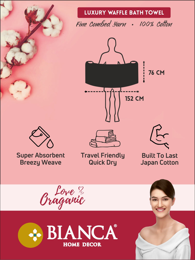 Soft Waffle 100% Organic Cotton Towel <small> (waffle-grapemist)</small>