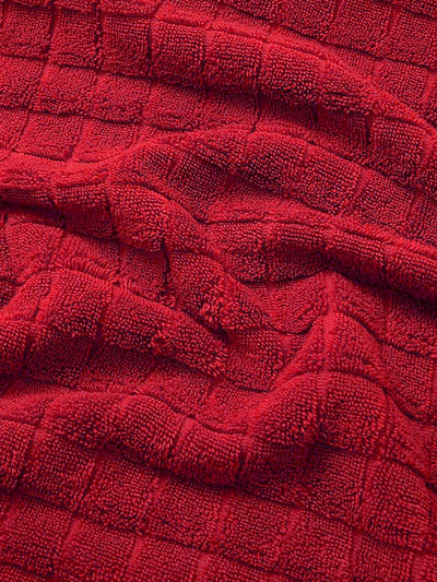 Super Soft 100% Cotton Towel <small> (checks-red)</small>