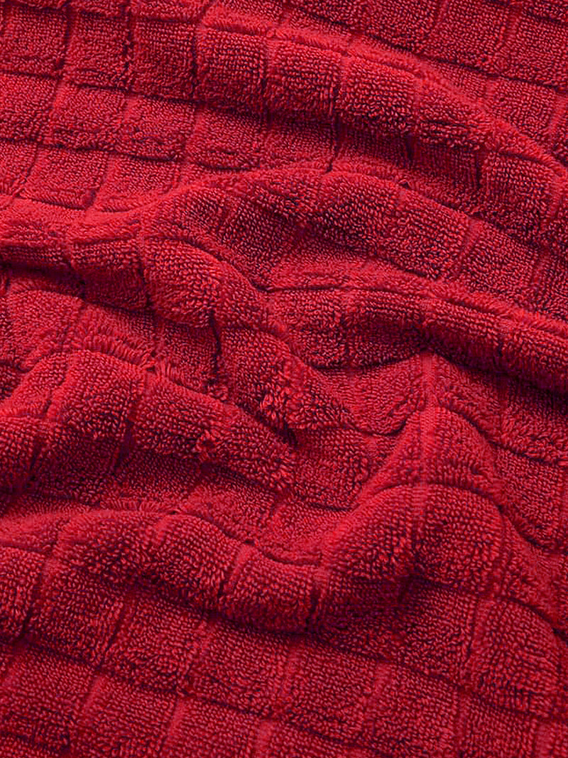 Super Soft 100% Cotton Towel <small> (checks-red)</small>