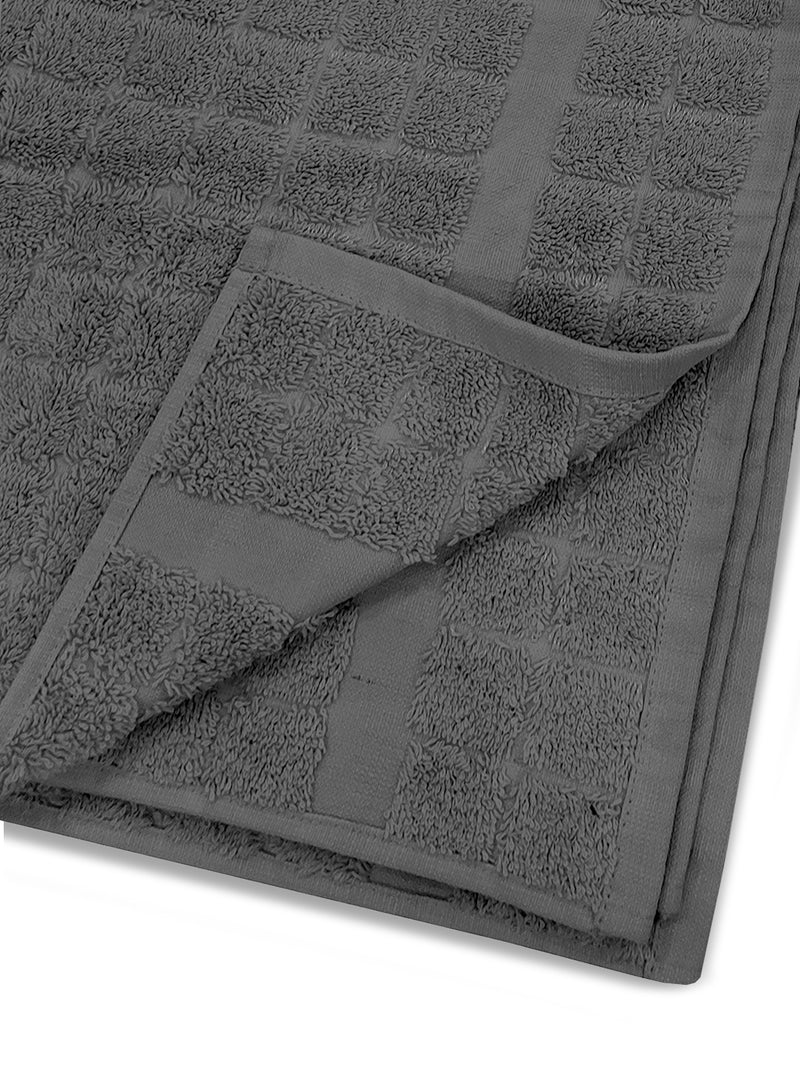 Super Soft 100% Cotton Towel <small> (checks-grey)</small>