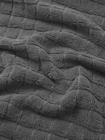 Super Soft 100% Cotton Towel <small> (checks-grey)</small>