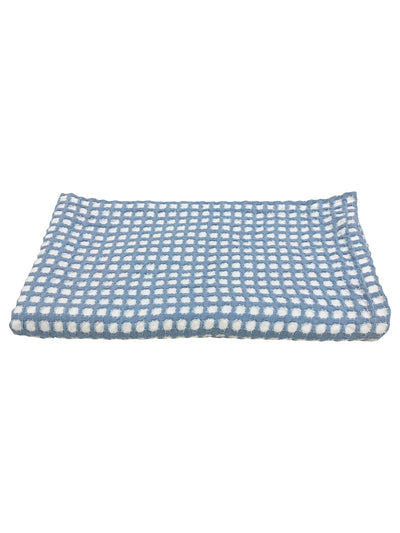 Designer Waffle Cotton Towels- Soft, Plush And Quick-Drying <small> (waffle-baby blue)</small>